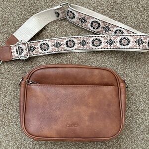 Cluci Brown Crossbody Bag